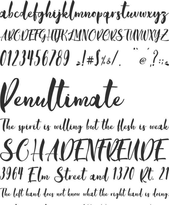 Blue Lotus - Personal Use font preview