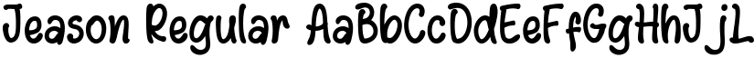 Jeason Regular font