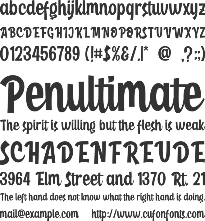 Farming Times font preview