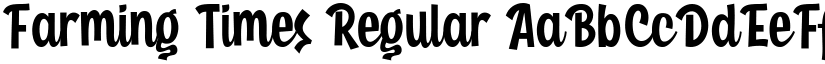 Farming Times Regular font
