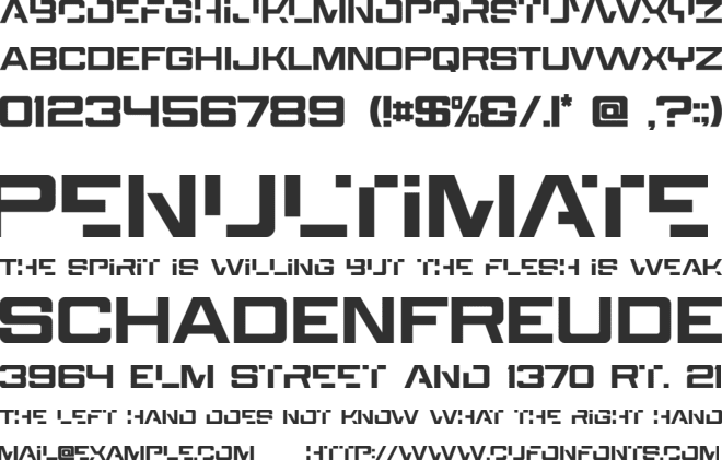 Walktimes font preview
