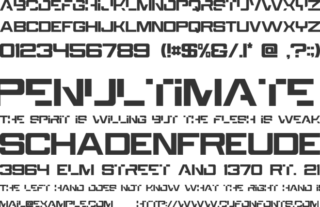 Walktimes font preview