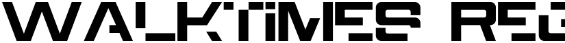 Walktimes Regular font