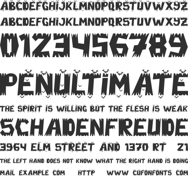 Ghost Zone - Personal Use font preview
