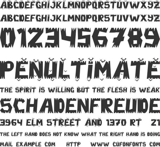 Ghost Zone - Personal Use font preview