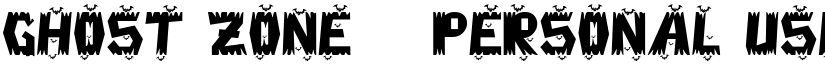 Ghost Zone - Personal Use Regular font