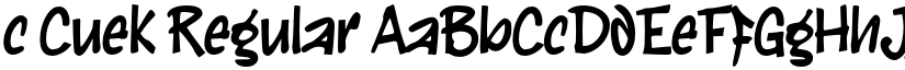 c Cuek font download