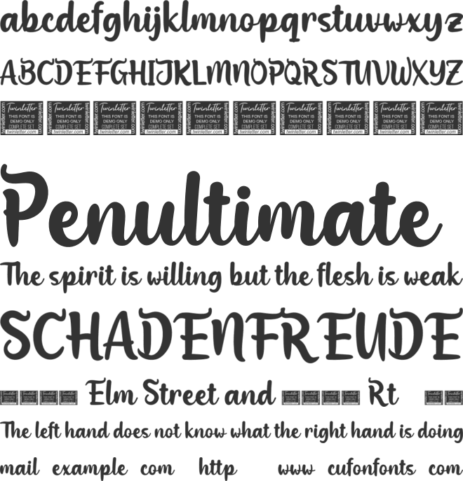 Migoove font preview