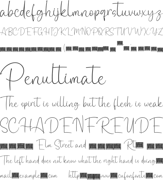 Jatheedo font preview