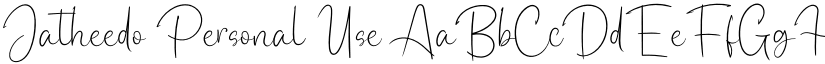 Jatheedo Personal Use font