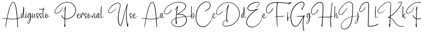 Adigussto Personal Use font