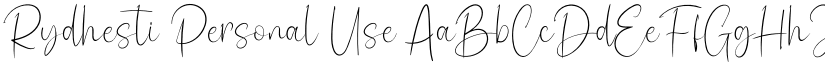 Rydhesti Personal Use font