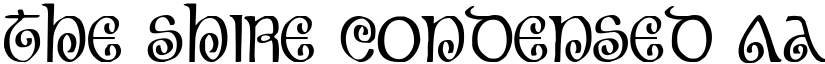 The Shire Condensed font