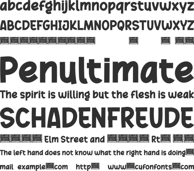 Rufing font preview