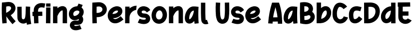 Rufing Personal Use font