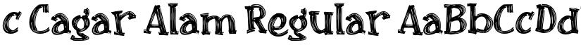 c Cagar Alam Regular font