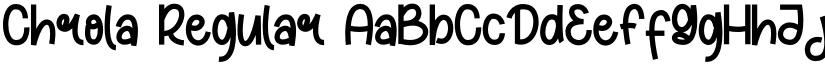 Chrola Regular font