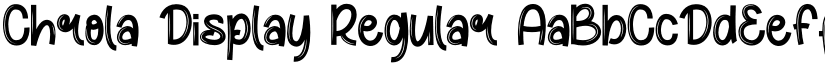 Chrola Display Regular font