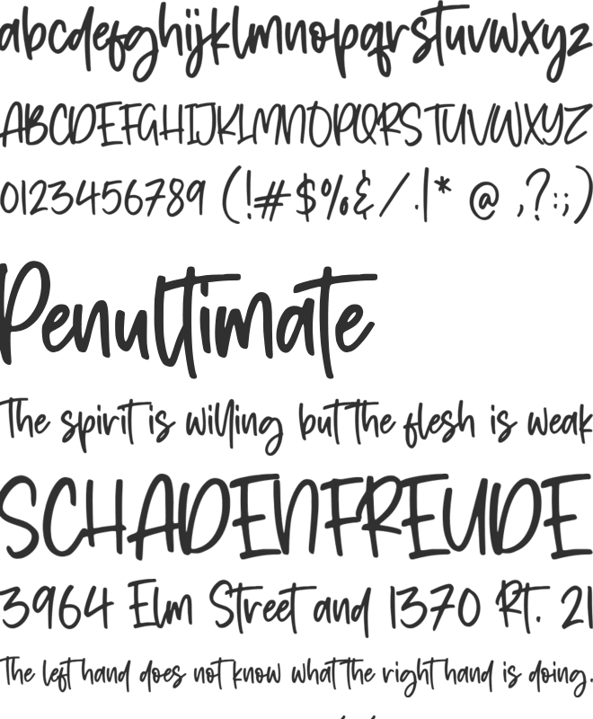 Austrian font preview
