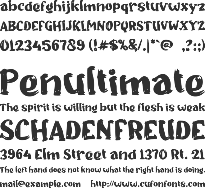 c Cagens font preview