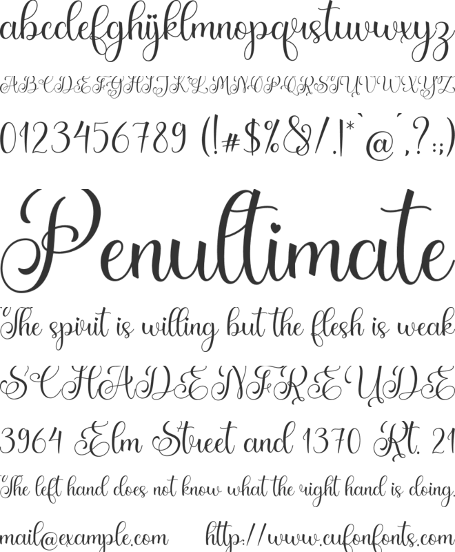 Maldives font preview