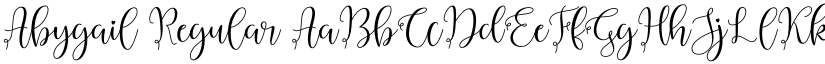 Abygail Regular font