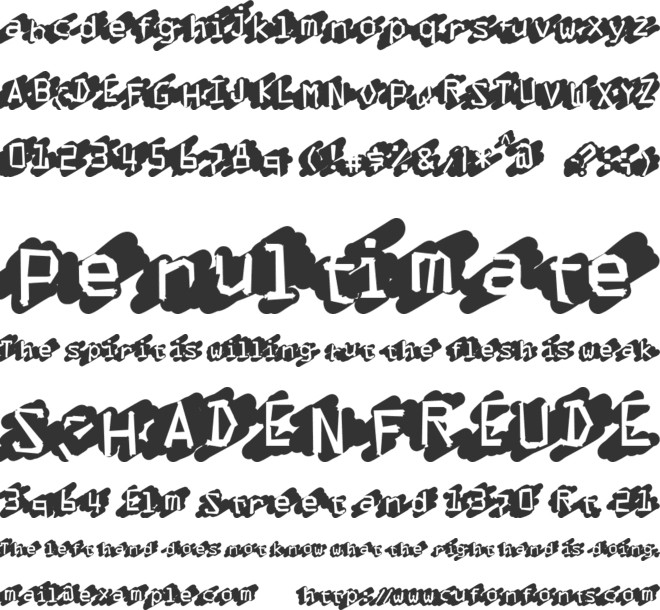 LuckyScratcher font preview