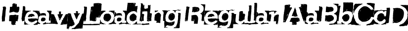 HeavyLoading Regular font