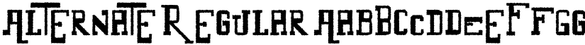 Alternate Regular font