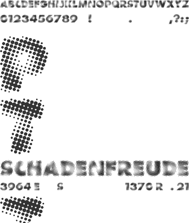 Vanished font preview