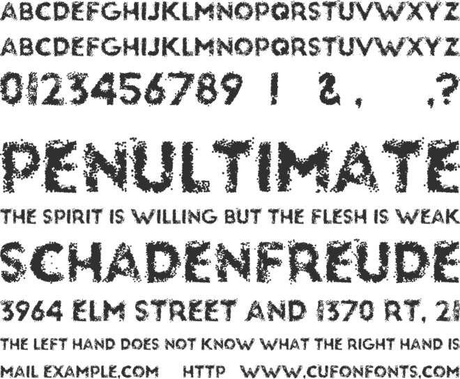 glassbeads font preview