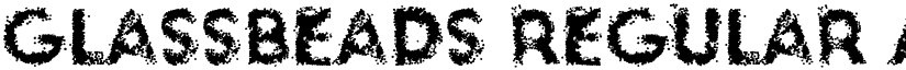glassbeads Regular font