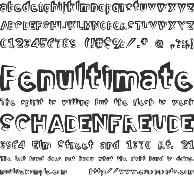 HalfHalf font preview