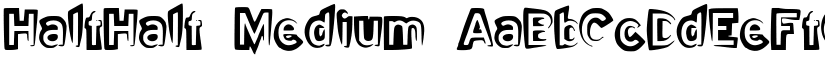 HalfHalf Medium font