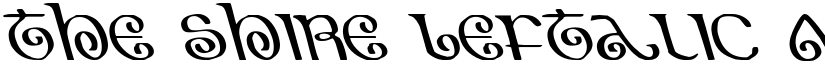 The Shire Leftalic font