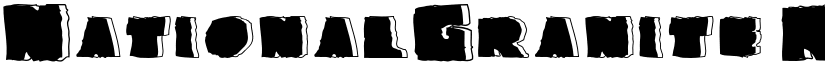 NationalGranite Regular font