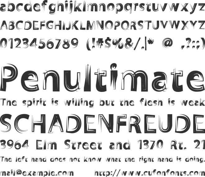 ZookyZooky font preview