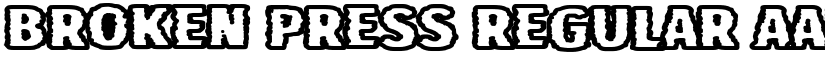 Broken Press Regular font
