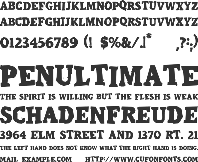 CalangoRevi font preview