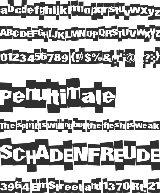 UndergroundEvent font preview