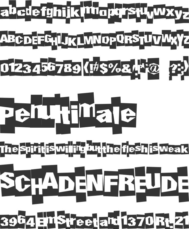 UndergroundEvent font preview