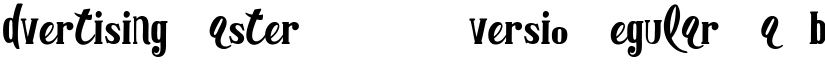 Advertising Master LIGHT versio Regular font