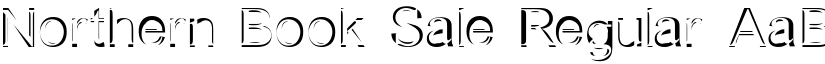 Northern Book Sale Regular font