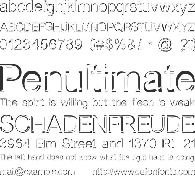 Northern  Sale font preview
