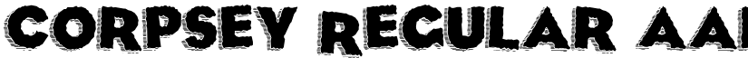 Corpsey Regular font