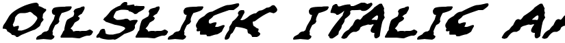 Oilslick Italic font