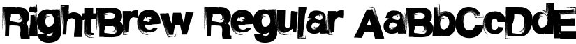 RightBrew Regular font
