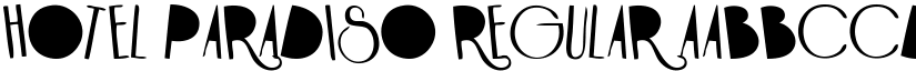 HOTEL PARADISO Regular font