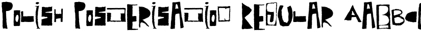 Polish Posterisation Regular font