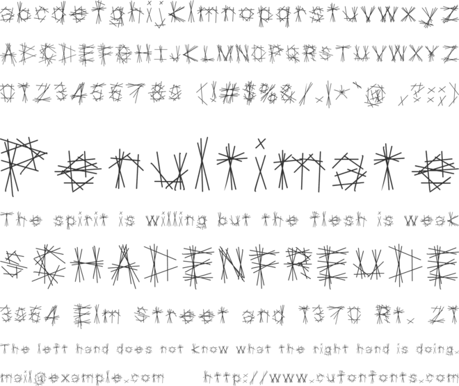 Tryptic font preview